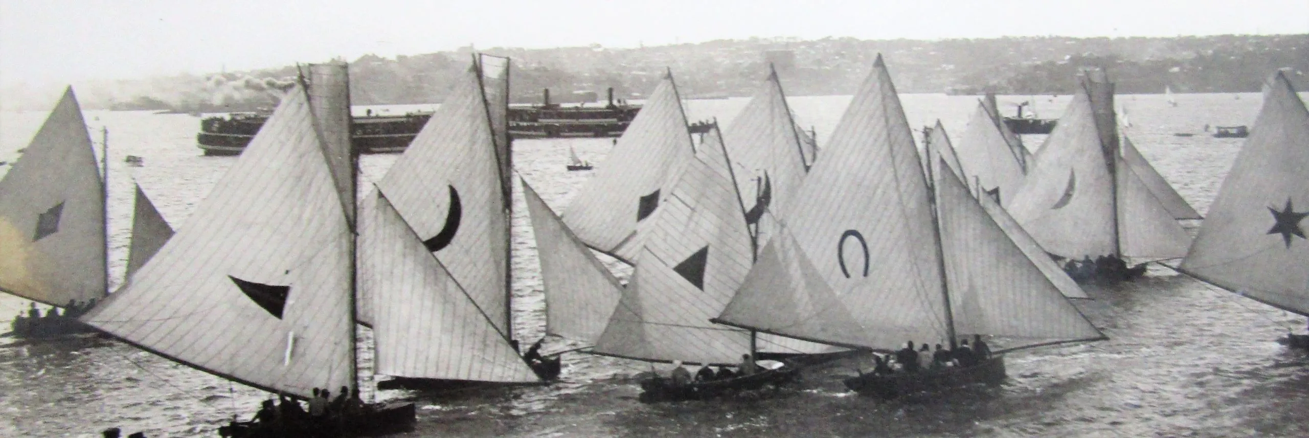 Historic 18-footers off Bradleys Head